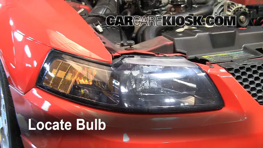 2004 Ford Mustang 3.9L V6 Coupe Lights Turn Signal - Front (replace bulb)